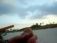 Fapping to fascinated black women at the beach of Miami