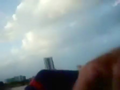 Fapping to fascinated black women at the beach of Miami