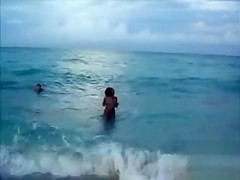 Jerking off on the beach and filming hot ladies