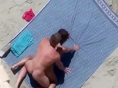 Amateur copulation on the beach of Crimea with three mature couples