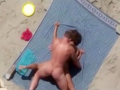 Amateur copulation on the beach of Crimea with three mature couples