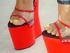 Horny homemade High Heels, Foot Fetish porn scene