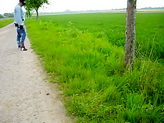 Sagging in the fields dressed in jeans  aussiebum boxers