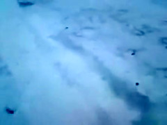 German chick jerks her new friend off at the beach