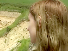 My sweetie in a skirt pees in public