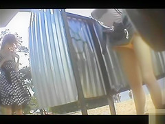 Hidden camera footage of a changing room is sexy