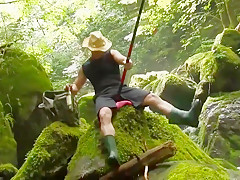 Horny girl gets sex in a beautiful place