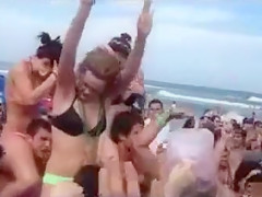 Bunch of horny guys grabbing the ravishing girls