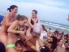 Bunch of horny guys grabbing the ravishing girls