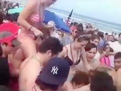 Bunch of horny guys grabbing the ravishing girls