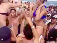 Bunch of horny guys grabbing the ravishing girls