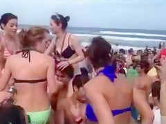 Bunch of horny guys grabbing the ravishing girls