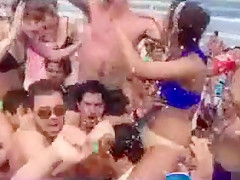 Bunch of horny guys grabbing the ravishing girls