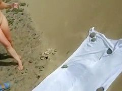 Delicious broad gets groped by two mature men and sucks their cocks