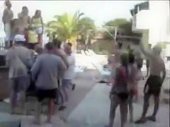 Blowjob competition on the stage