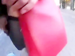 Red bag crosses amsterdam  retinue follows near