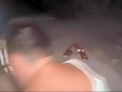 Milf tourist ass fucked in night beach sex video