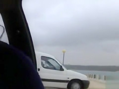 See my pussy in the car at the beach