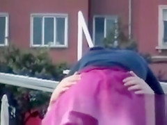 Horny drunken girl riding his pecker on the beach