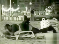 Drunk babe with curly hair gets her pussy plowed at the beach