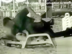 Drunk babe with curly hair gets her pussy plowed at the beach