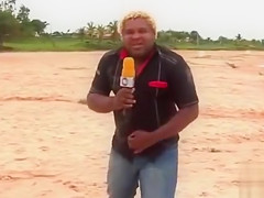 Smoking hot Brazilian sex bomb poses on the sandbeach