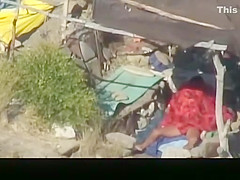 Nude couple banging in the beach