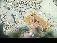 Nudist man fingers and fucks wife