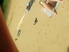 Woman in see through bikini