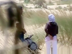 Couple fucking in dunes