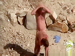 Woman fucked hard in the beach