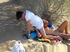 Public sex at beach