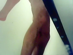 Voyeur peeps fucking in a beach cabin