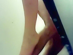 Voyeur peeps fucking in a beach cabin