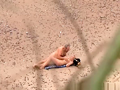 Gray hair man fingers and fucks wife
