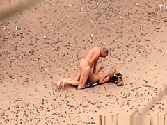 Gray hair man fingers and fucks wife