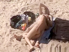 Nude brunette blows and rides penis