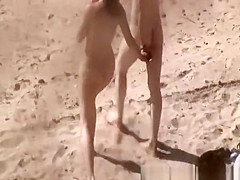 Nude brunette blows and rides penis