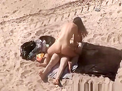 Nude brunette blows and rides penis