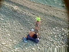 Blowjob and pussy eating at beach