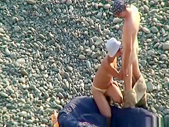 Blowjob and pussy eating at beach