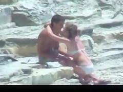 Teen lovers couple on beach