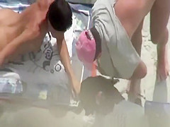 Small breats nudist fucked in beach