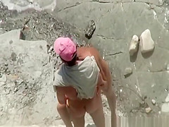 Small breats nudist fucked in beach