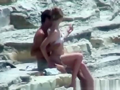 Busted Trying Fuck on the Rocks