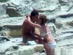Busted Trying Fuck on the Rocks