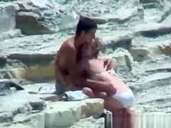 Busted Trying Fuck on the Rocks