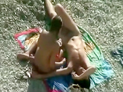 Horny Beach Couple