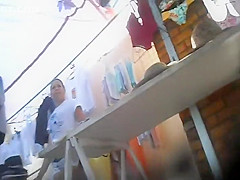 Voyeur checks out a tanned bubbly butt