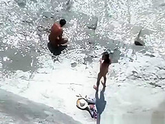 Couple fucking at beach